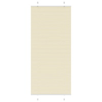 vidaXL Plisserad persienn cremefärgad 95x200 cm tyg bredd 94,4 cm