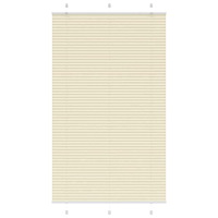 vidaXL Plisserad persienn cremefärgad 120x200 cm tyg bredd 119,4cm