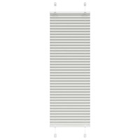 vidaXL Plisserad persienn ljusgrå 50x100cm tyg bredd 49,4cm polyester