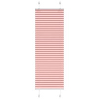 vidaXL Plisserad persienn rosa 40x100cm tyg bredd 39,4cm polyester