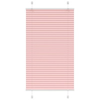 vidaXL Plisserad persienn rosa 70x100 cm tyg bredd 69,4 cm polyester