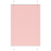 vidaXL Plisserad persienn rosa 90x100 cm tyg bredd 89,4 cm polyester