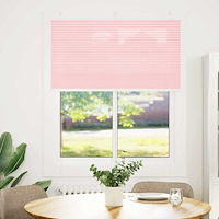 vidaXL Plisserad persienn rosa 110x100 cm tyg bredd 109,4cm polyester