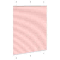 vidaXL Plisserad persienn rosa 110x100 cm tyg bredd 109,4cm polyester