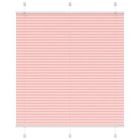 vidaXL Plisserad persienn rosa 115x100 cm tyg bredd 114,4cm polyester