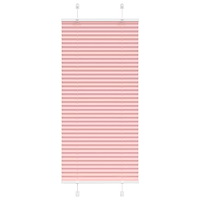 vidaXL Plisserad persienn rosa 55x150cm tyg bredd 54,4cm polyester