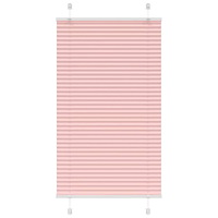 vidaXL Plisserad persienn rosa 80x150 cm tyg bredd 79,4 cm polyester