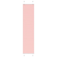 vidaXL Plisserad persienn rosa 40x200cm tyg bredd 39,4cm polyester