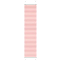 vidaXL Plisserad persienn rosa 50x200cm tyg bredd 49,4cm polyester
