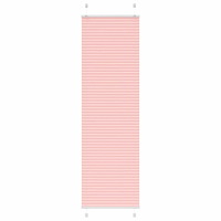 vidaXL Plisserad persienn rosa 65x200cm tyg bredd 64,4cm polyester
