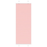 vidaXL Plisserad persienn rosa 70x200 cm tyg bredd 69,4 cm polyester