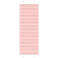 vidaXL Plisserad persienn rosa 75x200 cm tyg bredd 74,4 cm polyester