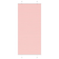 vidaXL Plisserad persienn rosa 85x200 cm tyg bredd 84,4 cm polyester