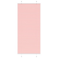 vidaXL Plisserad persienn rosa 90x200 cm tyg bredd 89,4 cm polyester