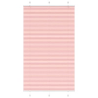 vidaXL Plisserad persienn rosa 120x200 cm tyg bredd 119,4cm polyester