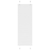 vidaXL Plisserad persienn vit 45x100cm tyg bredd 44,4cm polyester