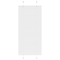 vidaXL Plisserad persienn vit 55x100cm tyg bredd 54,4cm polyester