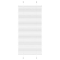 vidaXL Plisserad persienn vit 60x100cm tyg bredd 59,4cm polyester