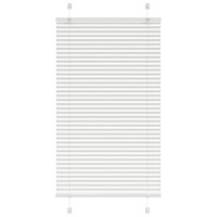 vidaXL Plisserad persienn vit 70x100 cm tyg bredd 69,4 cm polyester