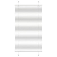 vidaXL Plisserad persienn vit 75x100 cm tyg bredd 74,4 cm polyester