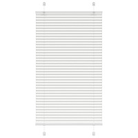 vidaXL Plisserad persienn vit 80x100 cm tyg bredd 79,4 cm polyester