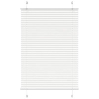 vidaXL Plisserad persienn vit 85x100 cm tyg bredd 84,4 cm polyester