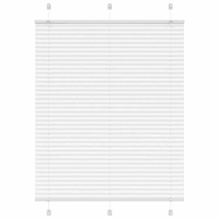 vidaXL Plisserad persienn vit 105x100 cm tyg bredd 104,4cm polyester