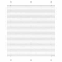 vidaXL Plisserad persienn vit 115x100 cm tyg bredd 114,4cm polyester