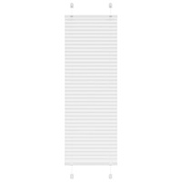 vidaXL Plisserad persienn vit 40x150 cm tyg bredd 39,4cm polyester