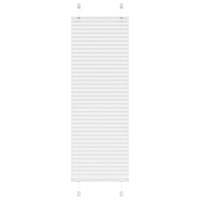 vidaXL Plisserad persienn vit 45x150cm tyg bredd 44,4cm polyester