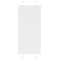 vidaXL Plisserad persienn vit 55x150cm tyg bredd 54,4cm polyester