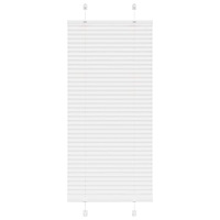 vidaXL Plisserad persienn vit 65x150cm tyg bredd 64,4cm polyester