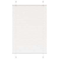 vidaXL Plisserad persienn vit 85x150 cm tyg bredd 84,4 cm polyester