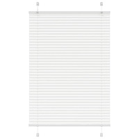 vidaXL Plisserad persienn vit 90x150 cm tyg bredd 89,4 cm polyester