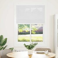 vidaXL Plisserad persienn vit 90x150 cm tyg bredd 89,4 cm polyester
