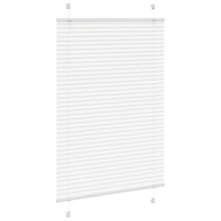 vidaXL Plisserad persienn vit 90x150 cm tyg bredd 89,4 cm polyester