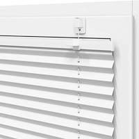 vidaXL Plisserad persienn vit 90x150 cm tyg bredd 89,4 cm polyester