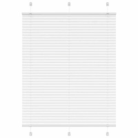 vidaXL Plisserad persienn vit 105x150 cm tyg bredd 104,4cm polyester