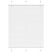 vidaXL Plisserad persienn vit 110x150 cm tyg bredd 109,4cm polyester