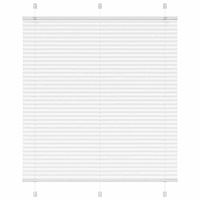 vidaXL Plisserad persienn vit 120x150 cm tyg bredd 119,4cm polyester