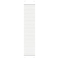 vidaXL Plisserad persienn vit 40x200cm tyg bredd 39,4cm polyester