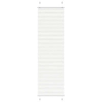 vidaXL Plisserad persienn vit 55x200cm tyg bredd 54,4cm polyester