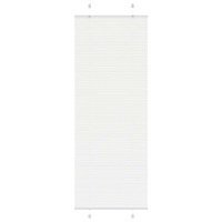 vidaXL Plisserad persienn vit 70x200 cm tyg bredd 69,4 cm polyester