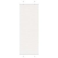 vidaXL Plisserad persienn vit 75x200 cm tyg bredd 74,4 cm polyester