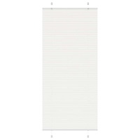 vidaXL Plisserad persienn vit 90x200 cm tyg bredd 89,4 cm polyester