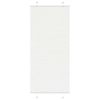 vidaXL Plisserad persienn vit 95x200 cm tyg bredd 94,4 cm polyester