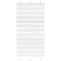 vidaXL Plisserad persienn vit 105x200 cm tyg bredd 104,4cm polyester