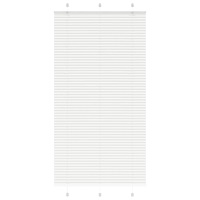 vidaXL Plisserad persienn vit 110x200 cm tyg bredd 109,4cm polyester