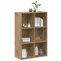 vidaXL Bokskåp/skänk hantverksmässig ek 66x30x98 cm konstruerat trä