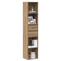 vidaXL Bokhylla hantverksmässig ek 36x30x171 cm konstruerat trä